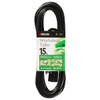 Vinyl SJTW Outdoor Extension Cord, 16/3 ga, 13 A, 15', Black