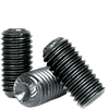 #10-24 x 3/8" Knurled Cup Point Socket Set Screws, Thermal Black Oxide (5000/Pkg.)