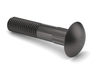 1/4"-20 x 1-1/4" J429 Grade 5 Ribbed Neck Carriage Bolt Zinc Clear (1800/Pkg.)