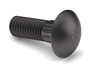 5/16"-18 x 2-1/2" J429 Grade 5 Ribbed Neck Carriage Bolt Fully Threaded Zinc Clear Trivalent (650/Pkg.)