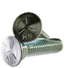 7/16-14x3 1/2 J429 Grade 5 #3 Head Plow Bolt Flat Head Fully Threaded Zinc Clear (350/Pkg)