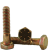 3/4"-10 x 3-1/2" Partially Threaded Hex Cap Screws Grade 8 Coarse Zinc-Yellow Bake (25/Pkg.)