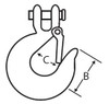 1/4" Grade 43 Clevis Slip Hook w/ Safety Latch (180/Pkg)