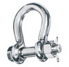 1/2" x 5/8" Safety Bolt Anchor Shackles, 304 Stainless Steel (50/Pkg)