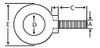 1/2" x 1-1/2" Plain Pattern Machine Lifting Eye Bolt, Plain (180/Pkg.)