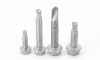 Elco 1/4-20 x 1-1/2" Alumi-Flex Self-Drilling Screws, Hex Washer Head, #4 Point, 302 Stainless Steel, Stalgard GB Coating (2,000/Bulk Pkg.)