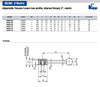 Kipp M6 Adjustable Tension Levers, Low Profile, Internal Thread, 0 Degrees, Size 1 (1/Pkg.), K0114.1061