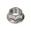 M16-2.00 Class 8 Prevailing Torque Hex Flange Locknut Metric Coarse Zinc Cr+3 DIN 6927 (300/Bulk Pkg.)