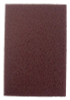 Weiler Non-Woven Hand Pad, General Purpose, 6 in x 9 in, Medium/Coarse, Brown, 60 EA, #51444