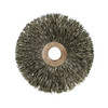 Weiler Copper Center? Small Wire Wheel, 1 1/4 in D x 1/4 W, .003 Steel Wire, 20,000 rpm, 10 CTN, #15101