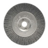 Weiler Narrow Face Crimped Wire Wheel, 4 in D x 1/2 in W, .0095 Steel Wire, 6,000 rpm, 2 EA, #124