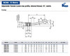 Kipp M8 Adjustable Tension Levers, Low Profile, Internal Thread, 15 Degrees, Size 1 (Qty. 1), K0114.1082