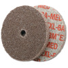 3M Scotch-Brite EXL Unitized Deburring Wheel, 3 X 1/4, Fine, Silicon Carbide, 1 EA, #7000046025