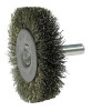 Weiler Crimped Wire Radial Wheel Brush, 2 in D, .008 Stainless Steel Wire, 10 EA, #17974