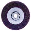 Weiler Polyflex Narrow Face Crimped Wire Wheel, 4 in D, .014 Wire, 5 EA, #35416