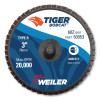 Weiler 3" Bobcat Mini Abrasive Flap Disc, Conical (Ty29), Type R Mount, 60Z, 10 BX, #50953