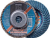 Pferd POLIFAN Flap Discs, 5 in, 50 Grit, 7/8 in Arbor, 12,200 rpm, 10 EA, #62957