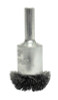 Weiler Stem-Mounted Circular Flared End Brushes, Stainless Steel, 25,000 rpm, 1" x, 1 EA, #10042