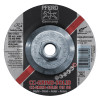 Pferd CC Grind Solid Steel Grinding Discs, Ceramic, 4 1/2in Dia, 5/8 in Arbor, 24 Grit, 1 EA, #61220