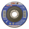 CGW Abrasives Depressed Center Wheel, 7 in Dia, 1/4 in Thick, 5/8 in Arbor, Hardness Grade R, 1 EA, #35641