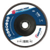 Weiler Tiger Paw? TY29 Coated Abrasive Flap Disc, 7", 60 Grit, 7/8 Arbor, 8,600 RPM, 10/CT, #51145