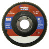 Weiler 4-1/2" Vortec Pro High Density Abrasive Flap Disc, Flat, 10 PK, #31388