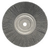 Weiler Narrow Face Crimped Wire Wheel, 8 in D x 3/4 in W, .014 in Steel Wire, 5/8 Arbor, 1 EA, #1175