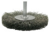 Weiler Crimped Wire Radial Wheel Brush, 3 in D, .008 Steel Wire, 10 EA, #17964