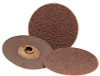 3M Roloc Discs 361F, Aluminum Oxide, 1 in Dia., 36 Grit, 1 EA, #7000045092