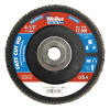 Weiler 4-1/2" Vortec Pro High Density Abrasive Flap Disc, Flat, 10 BX, #31392