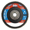 Weiler 4-1/2" Vortec Pro High Density Abrasive Flap Disc, Flat, 10 BX, #31392