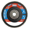 Weiler 4-1/2" Vortec Pro High Density Abrasive Flap Disc, Flat, 10 BX, #31392