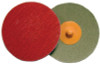 Weiler Plastic Button Style Blending Discs, Ceramic, 3 in Dia., 80 Grit, 100 CA, #60177