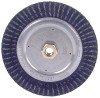 Weiler Polyflex Stringer Bead Twist Knot Wheel, 4 D x 3/16 W, .02 Steel, 20,000 rpm, 1 EA, #35800