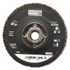 Anchor Products Abrasive High Density Flap Discs, 4 1/2 in Dia, 40 Grit, 5/8-11 Arbor, Type 27, 10 EA, #97889