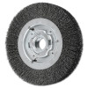 Advance Brush Wide Face Crimped Wire Wheel Brush, 8 D x 1 5/8 W, .012 Carbon Wire, 4,500 rpm, 1 EA, #81247