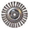 Anchor Products Stainless/Aluminum Cleaning Stringer Bead Wheel Brush, 4 x 3/16, 0.02, 3/8 - 24, 1 EA, #94186