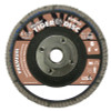 Weiler Tiger Disc Flat Style Flap Discs, 4 1/2", 60 Grit, 5/8 Arbor, Phenolic Back, 10 EA, #50669