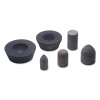 CGW Abrasives Resin Cones and Plugs, Type 18R, 3 in Dia, 3 in Thick, 24 Grit ,Aluminum Oxide, 1 EA, #49043