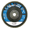 Weiler Big Cat High Density Flat Style Flap Discs, 4.5", 60 Grit, 5/8 Arbor, 12,000 rpm, 1 EA, #50809