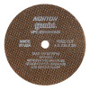 Norton Reinforced Cut-Off Wheel, Type 1, 4 in Dia, .035 in Thick, 3/8 Arbor, 60 Grit, 25 EA, #66243510630
