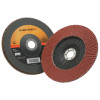 3M Cubitron II Flap Disc 967A, 7 in, 60 Grit, 7/8 in Arbor, 8,600 rpm, Type 27, 5 CA, #7000148185