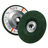 3M Green Corps Depressed Center Wheel, 4 1/2 in Dia, 1/4 Thick, 5/8 Arbor, 24 Grit, 10 BOX, #7010308189