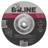 B-Line Depressed Ctr Combo Wheel, 7 in dia, 1/8 in Thick, 7/8 in Arbor, 30 Grit, 10 BX, #90904