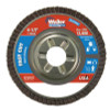 Weiler Vortec Pro Abrasive Flap Discs,4.5", 80 Grit, 7/8 Arbor, 13,000 rpm, Alum Back, 10/BX, #31310