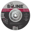 B-Line Depressed Ctr Grinding Wheel, 7 in dia, 1/4 in Thick, 5/8 in-11 Arbor, 24 Grit, 10 CT, #90912