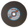 CGW Abrasives Stationary Saw Wheel, Type 1, 14 in Dia, 1/8 in Thick, 24 Grit, Alum. Oxide, 1 EA, #35582