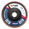 Weiler Tiger Aluminum Resin Fiber Discs, 7 in Dia, 5/8 Arbor, 60 Grit, Aluminum Oxide, 25 BX, #60623