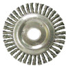 Weiler Roughneck Stringer Bead Wheel, 5 in D x 3/16 in W, .02 in Steel Wire, 1 EA, #8750