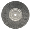 Weiler Narrow Face Crimped Wire Wheel, 8 in D x 3/4 in W, .008 in Steel Wire, 6,000 rpm, 2 EA, #1145